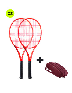 Pack Wilson Defyer 98 Pro V1 Grip 2 + Raquetero Defyer 15PK | FOMPlay