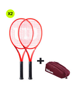 Pack Wilson Defyer 100 V1 Grip 2 + Raquetero Defyer 9PK | FOMPlay