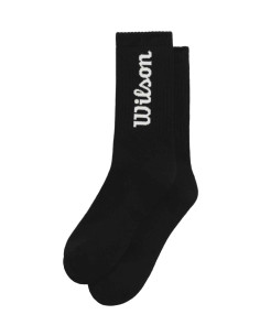 Calcetines Wilson U Crew Logo Socks Negro | FOMPlay