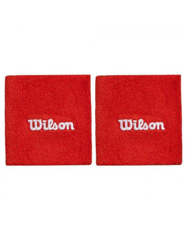 Muñequeras Wilson Rojo (2 Unidades) | FOMPlay