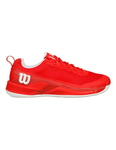 Zapatillas Wilson Rush Pro 4.5 Tierra Batida Hombre Rojo/Blanco | FOMPlay