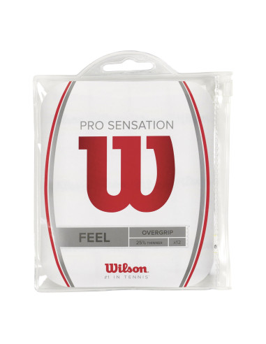Wilson Pro Overgrip Sensation Blanco Pack 12 | FOMPlay