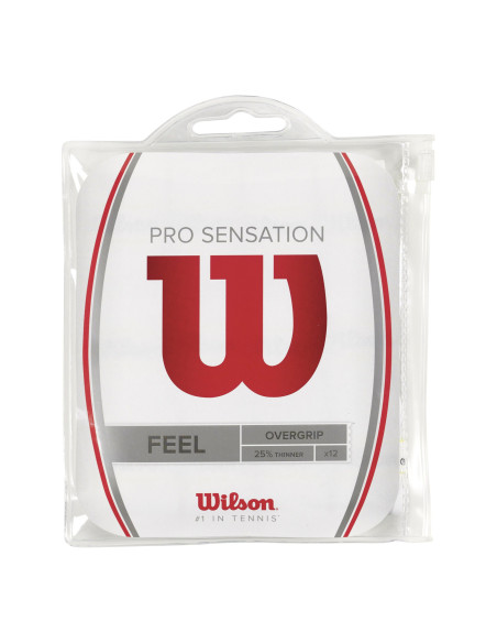 Wilson Pro Overgrip Sensation Blanco Pack 12 | FOMPlay