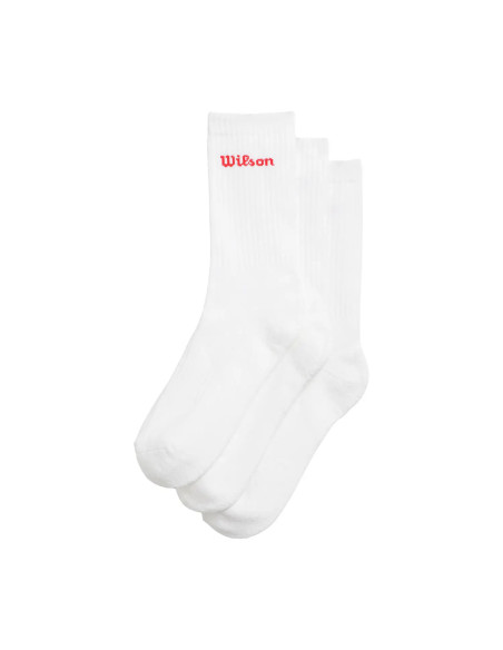 Pack 3 Calcetines Wilson Crew Blanco | FOMPlay
