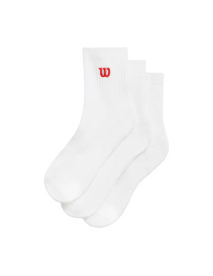 Pack 3 Calcetines Wilson Quarter Top Blanco | FOMPlay