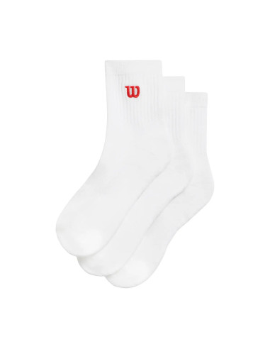 Pack 3 Calcetines Wilson Quarter Top Blanco | FOMPlay