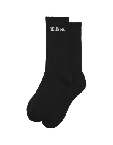 Calcetines Wilson U Crew Logo Socks Negro | FOMPlay