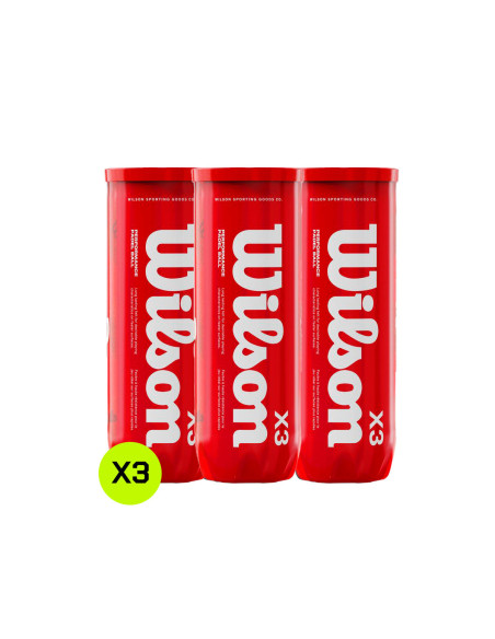 Tripack Wilson Pádel X3 Ball 3 botes | FOMPlay